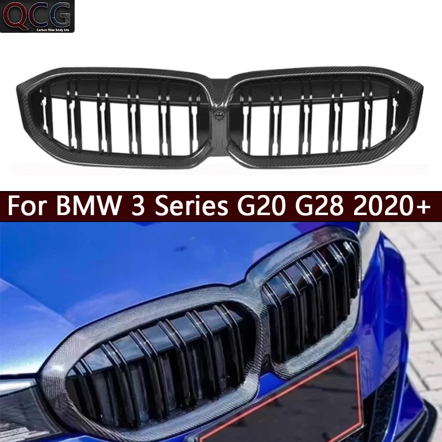 For BMW 3 Series G20 G28 320i 2020+ Dry Carbon Fiber Car Front Bumper Grill Grille Frame Cover Fit Car Accessories body kit
For BMW 3 Series G20 G28 320i 2020+ Dry Carbon Fiber Car Front Bumper Grill Grille Frame Cover Fit Car Accessories body kit
