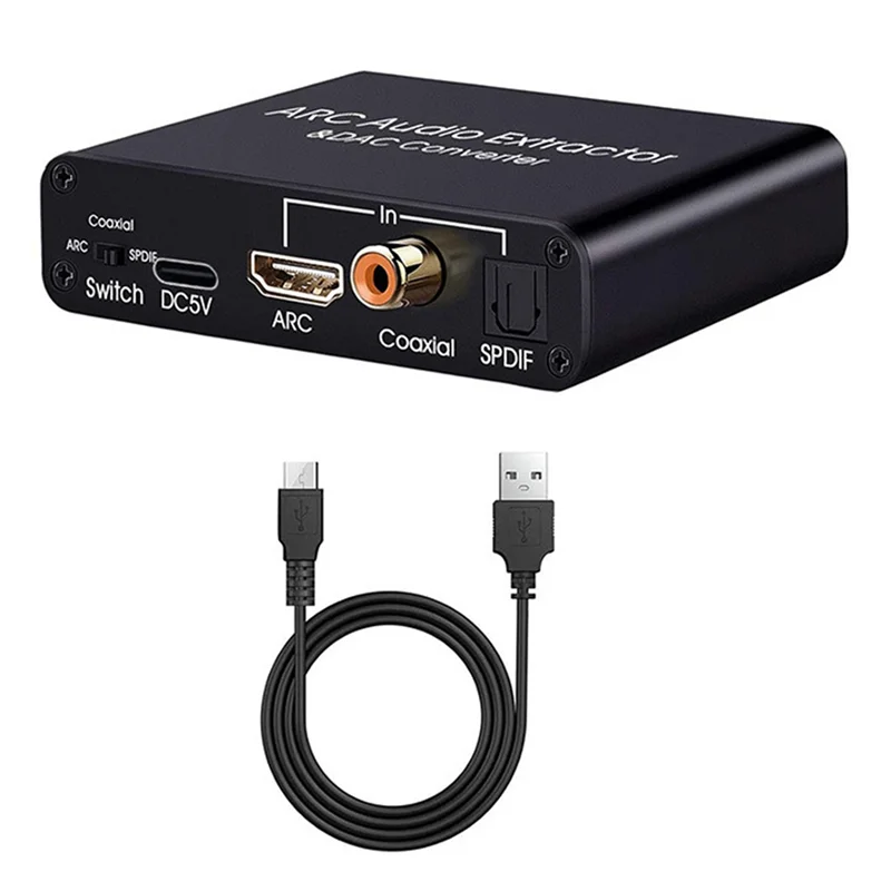 FGGS-192 кГц ARC аудиоэкстрактор ЦАП цифровой аналоговый аудиоконвертер ARC Tooptical/SPDIF коаксиальный стерео L/R 3,5 мм
FGGS-192 кГц ARC аудиоэкстрактор ЦАП цифровой аналоговый аудиоконвертер ARC Tooptical/SPDIF коаксиальный стерео L/R 3,5 мм