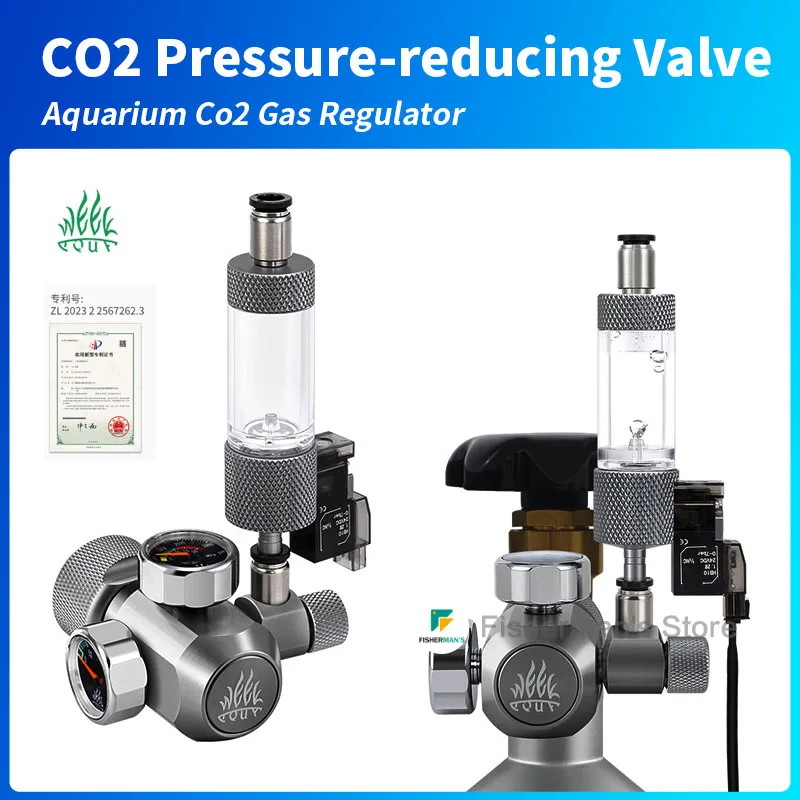 WEEK AQUA Aquarium Double Indicator Co2 Regulator Kit Fish Tank Emitter System With Bubble Counter and Check Valve
WEEK AQUA Aquarium Double Indicator Co2 Regulator Kit Fish Tank Emitter System With Bubble Counter and Check Valve