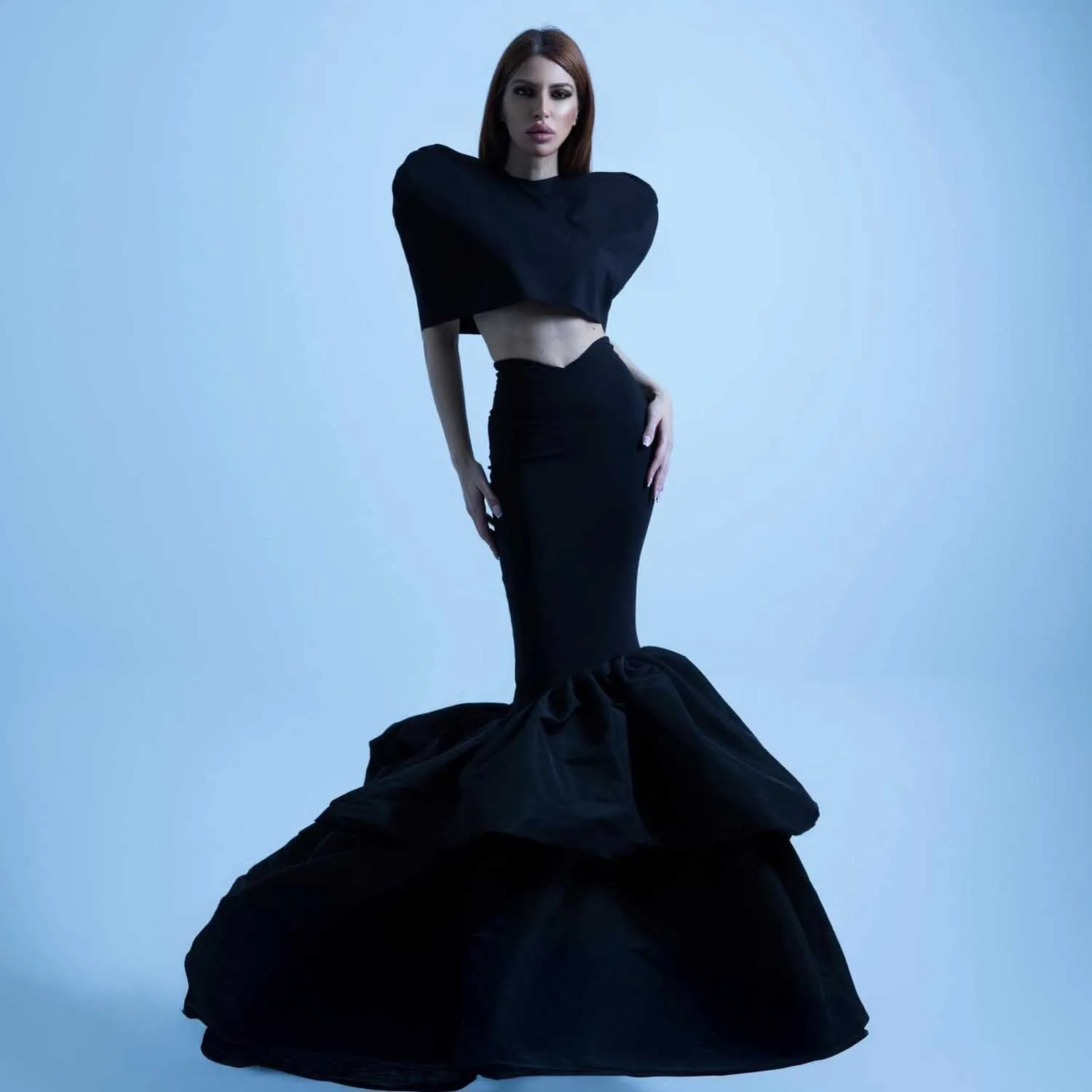 New Arrival Black Maxi Evening Skirt High Waist Tiered Mermaid Wedding Party Skirts Ruffle Taffeta Women Skirt Custom юбка
New Arrival Black Maxi Evening Skirt High Waist Tiered Mermaid Wedding Party Skirts Ruffle Taffeta Women Skirt Custom юбка