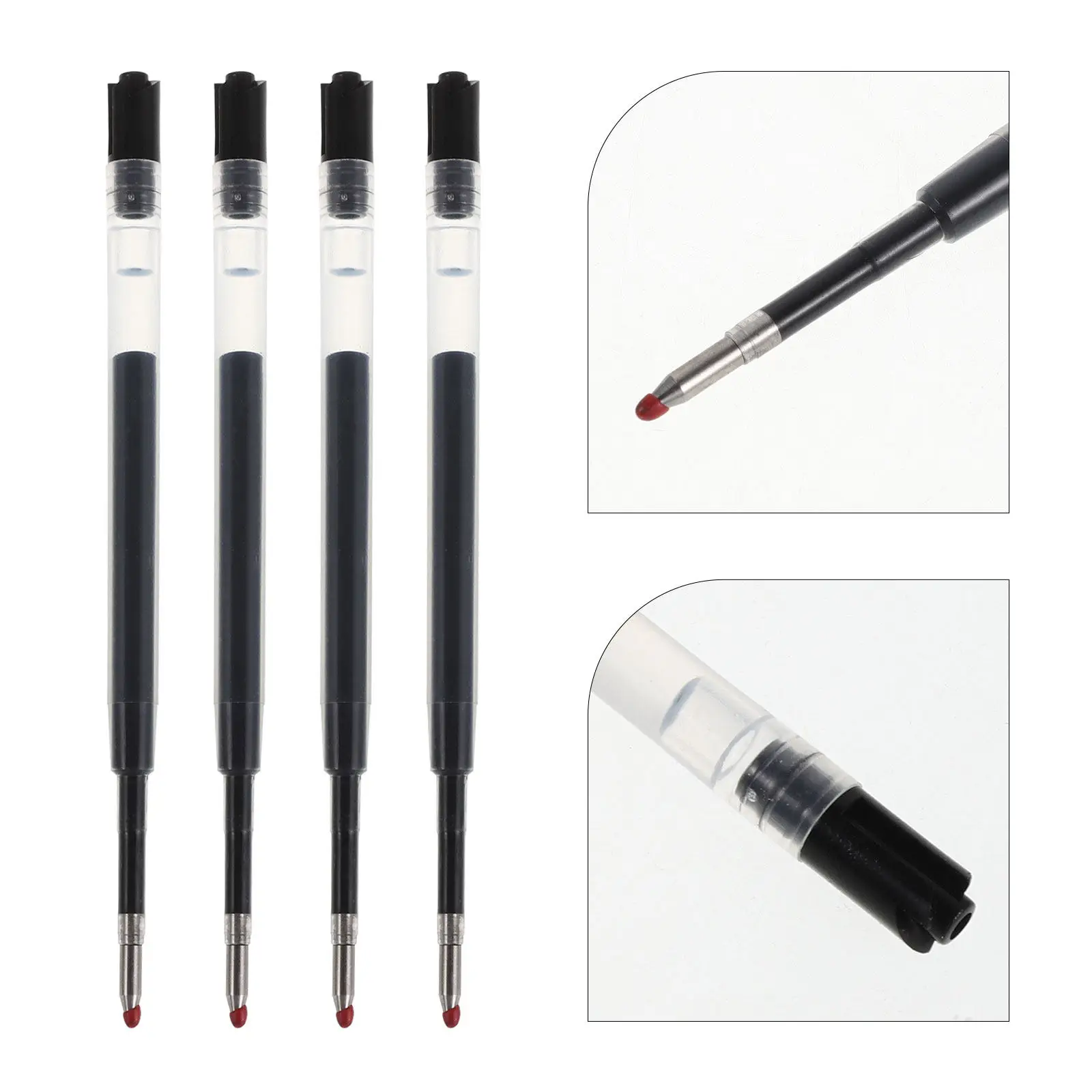 20Pcs 0.5mm Black Ballpoint Pen Refills Plastic Gel Ink Smooth Writing Fast Drying Retractable Pen Refills for Students
20Pcs 0.5mm Black Ballpoint Pen Refills Plastic Gel Ink Smooth Writing Fast Drying Retractable Pen Refills for Students