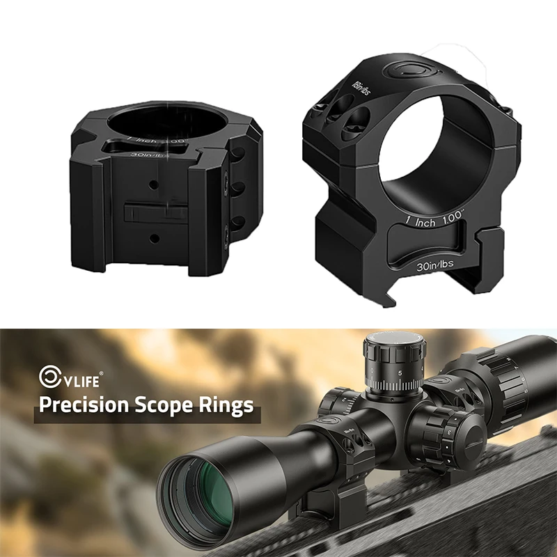 CVLIFE Precison 1inch Tube Scope Rings 1" Height Optics Riflescope Medium Profile Mount for Picatinny Rail and More - 2 Pieces
CVLIFE Precison 1inch Tube Scope Rings 1" Height Optics Riflescope Medium Profile Mount for Picatinny Rail and More - 2 Pieces