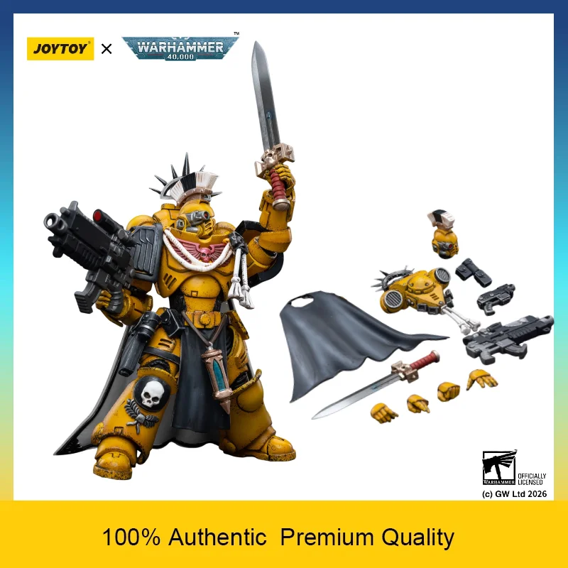 JOYTOY Warhammer 40k Imperial Fists Primaris Captain Arlos Lesgel with Power Sword & Bolt Rifle 1/18 Articulated Action Figure
JOYTOY Warhammer 40k Imperial Fists Primaris Captain Arlos Lesgel with Power Sword & Bolt Rifle 1/18 Articulated Action Figure
