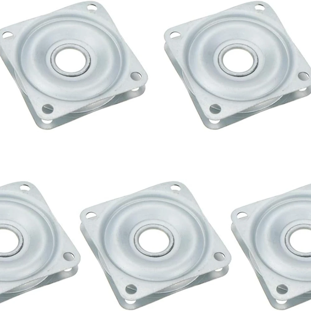 5Pcs Square Lazy Susan Turntable Bearings, Heavy Duty Lazy Susan Bearing Steel Swivel Plate for Kitchen Table Makeup Holder
5Pcs Square Lazy Susan Turntable Bearings, Heavy Duty Lazy Susan Bearing Steel Swivel Plate for Kitchen Table Makeup Holder