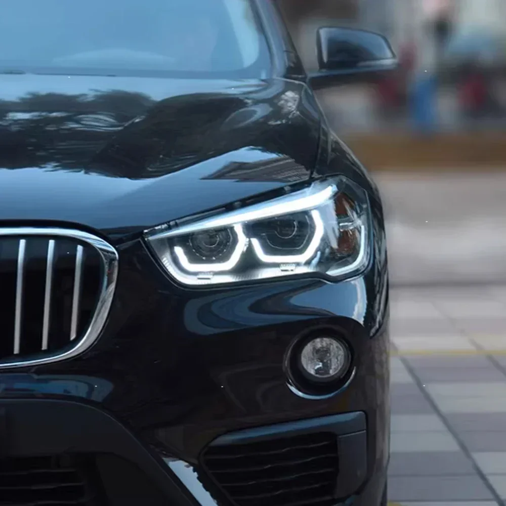 Автомобильные фары для BMW X1 2016-2019 F48 F49, передние фары автомобиля в сборе, обновление, высокая конфигурация, светодиодные линзы проектора, аксессуары
Автомобильные фары для BMW X1 2016-2019 F48 F49, передние фары автомобиля в сборе, обновление, высокая конфигурация, светодиодные линзы проектора, аксессуары