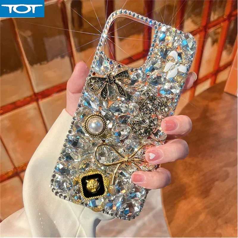 Luxury 3D Glitter Diamond Bling Phone Cover, Rhinestone Case, Funda Coque for iPhone 16Plus 15Pro, 14, 12, 13, 11 Pro Max viv
Luxury 3D Glitter Diamond Bling Phone Cover, Rhinestone Case, Funda Coque for iPhone 16Plus 15Pro, 14, 12, 13, 11 Pro Max viv