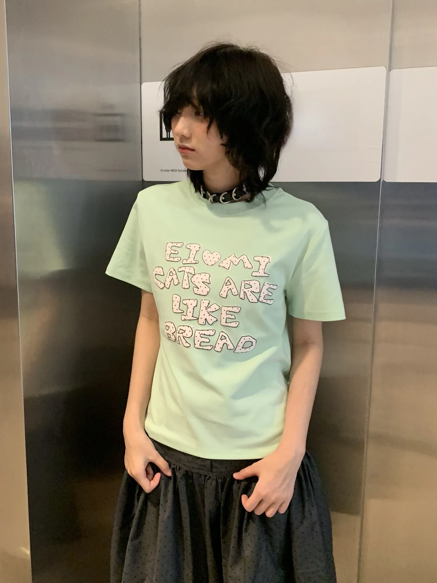 Shadow Planet Sweet Style Letter Print Short Sleeve T-Shirt Women's Fashionable Light And Vital Wind Short T Trendy Cotton Blend
Shadow Planet Sweet Style Letter Print Short Sleeve T-Shirt Women's Fashionable Light And Vital Wind Short T Trendy Cotton Blend
