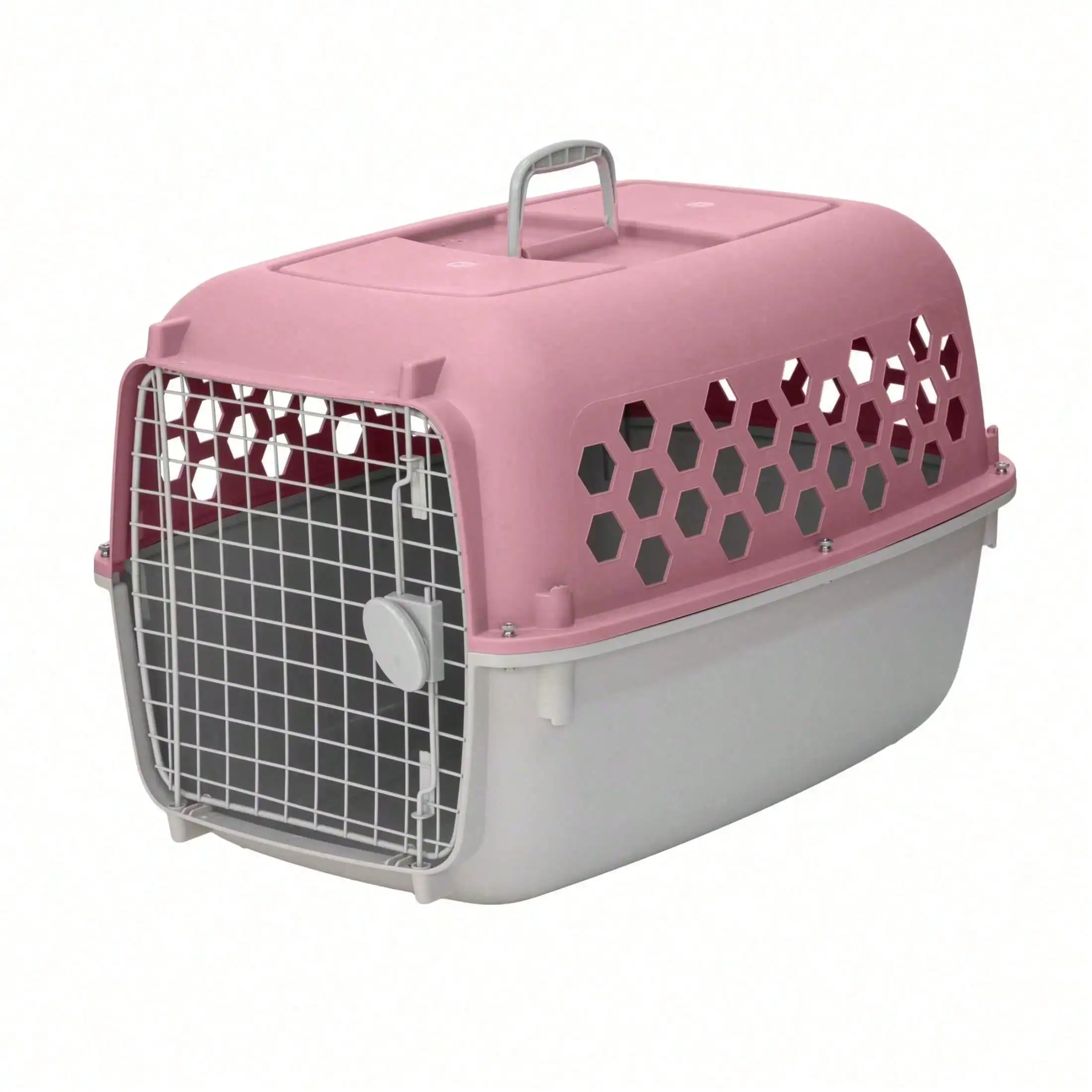 26" Plastic Portable Kennel For Dogs, Pink
26" Plastic Portable Kennel For Dogs, Pink