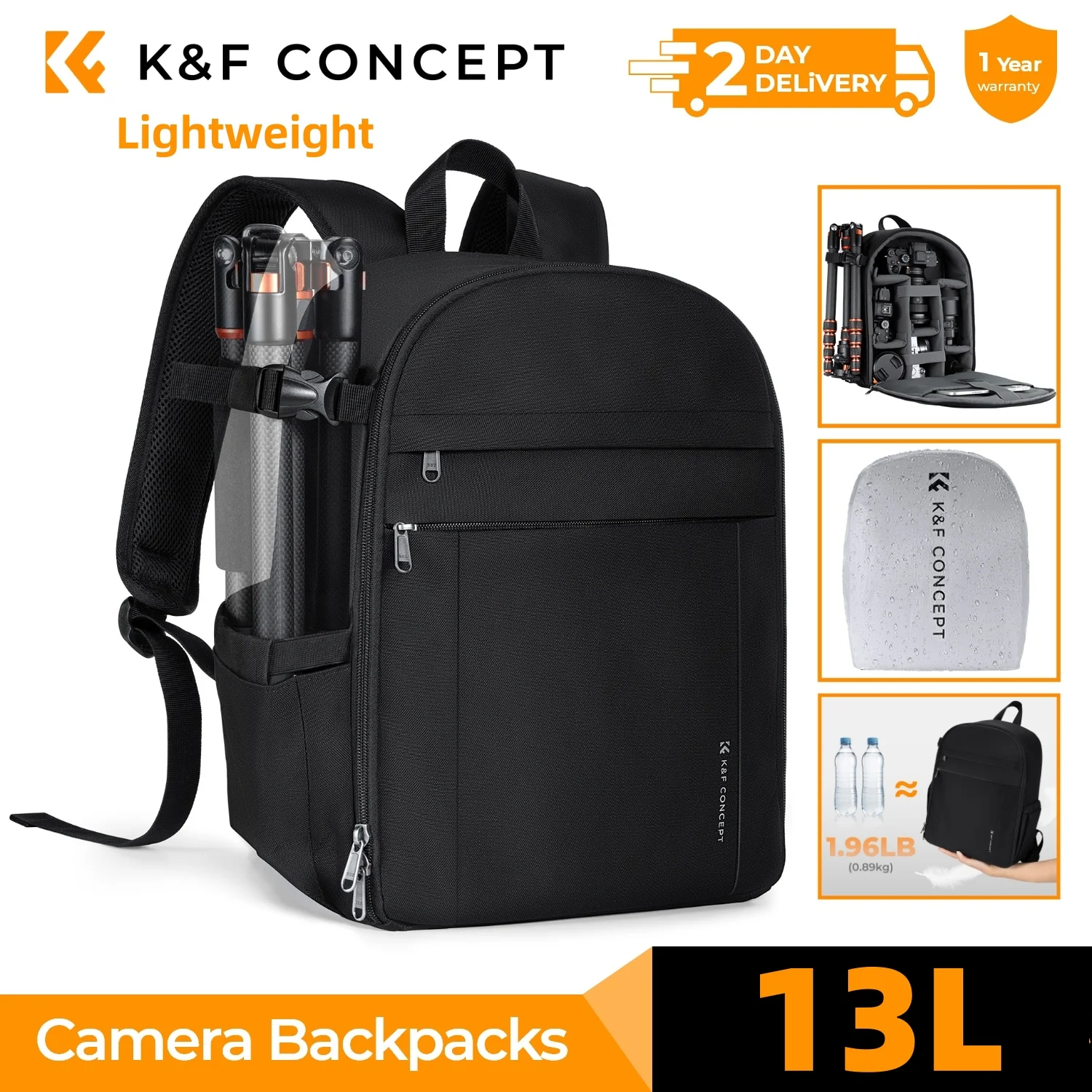 K&F Concept 13L Lightweight Camera Backpack Bag Travel Photographer Camera Bag For Canon Sony Nikon DSL DSLR with Tripod Holder 
K&F Concept 13L Lightweight Camera Backpack Bag Travel Photographer Camera Bag For Canon Sony Nikon DSL DSLR with Tripod Holder