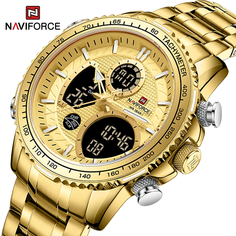 NAVIFORCE модные мужские золотые часы роскошные аналоговые цифровые кварцевые наручные часы для мужчин деловые повседневные мужские часы Relogio Masculino
NAVIFORCE модные мужские золотые часы роскошные аналоговые цифровые кварцевые наручные часы для мужчин деловые повседневные мужские часы Relogio Masculino