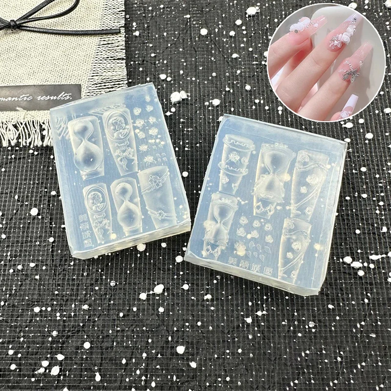 New Silicone Nail Mold Hourglass Shape Rose Nail Seal Nail Decorations Nails DIY Design Nail Salon Stereoscopic Stamping Plate
New Silicone Nail Mold Hourglass Shape Rose Nail Seal Nail Decorations Nails DIY Design Nail Salon Stereoscopic Stamping Plate