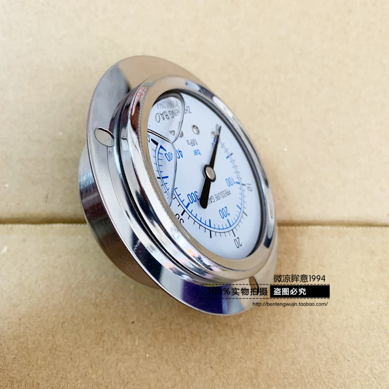 YN60T 2,5 "M14*1,5 передний фланец 60 мм Корпус из нержавеющей стали Ударопрочный манометр с наполнителем масла, манометр с обратным креплением
YN60T 2,5 "M14*1,5 передний фланец 60 мм Корпус из нержавеющей стали Ударопрочный манометр с наполнителем масла, манометр с обратным креплением