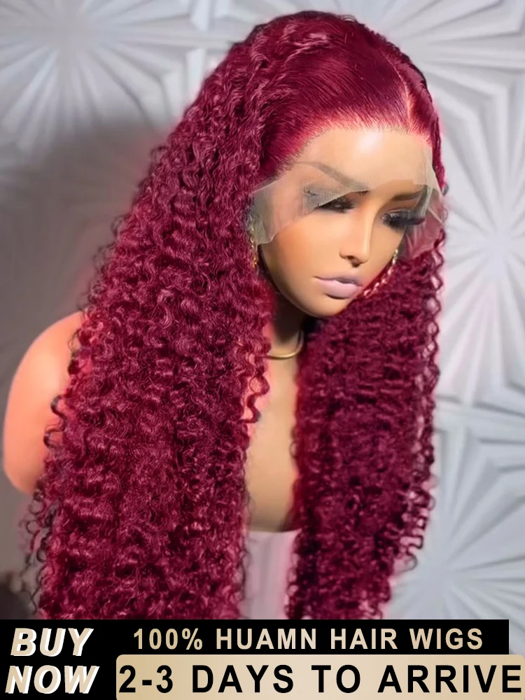 13x6 Deep Wave Curly HD Lace Frontal Wigs 99J Burgundy 30Inch 13x5 Transparent Lace Front Wig Colored Water Wave Human Hair Wigs
13x6 Deep Wave Curly HD Lace Frontal Wigs 99J Burgundy 30Inch 13x5 Transparent Lace Front Wig Colored Water Wave Human Hair Wigs