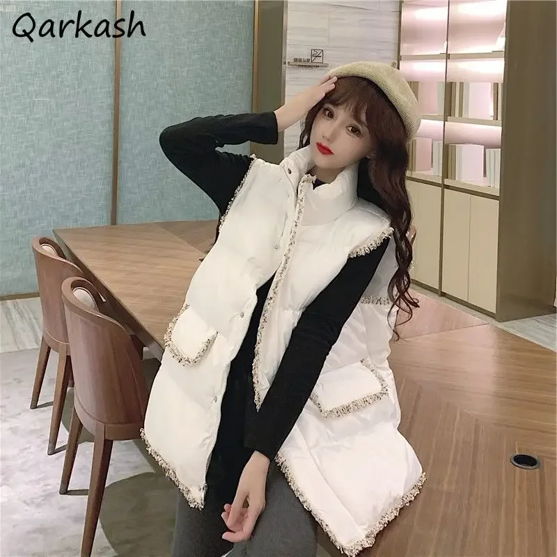 Vest Women Patchwork Loose Warm Autumn Femme All-match Outwear Casual Chic Daily Students Simple Popular Mujer Design Pockets
Vest Women Patchwork Loose Warm Autumn Femme All-match Outwear Casual Chic Daily Students Simple Popular Mujer Design Pockets