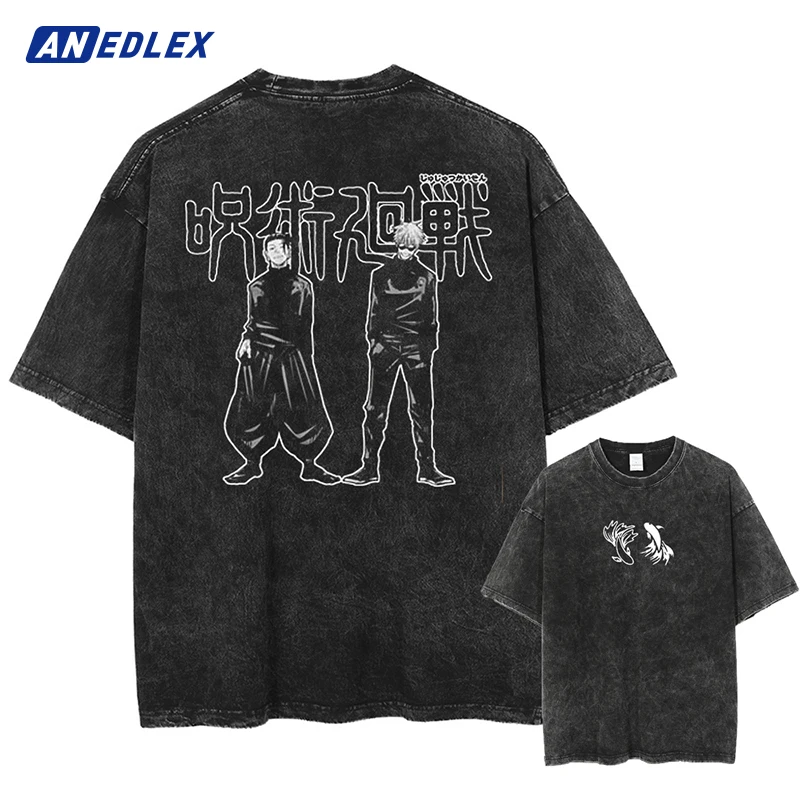 Japanese Anime Vintage Graphic T-shirt Summer Men Washed Black T Shirt Streetwear Hip Hop Harajuku Cotton Oversized Tops Tees
Japanese Anime Vintage Graphic T-shirt Summer Men Washed Black T Shirt Streetwear Hip Hop Harajuku Cotton Oversized Tops Tees