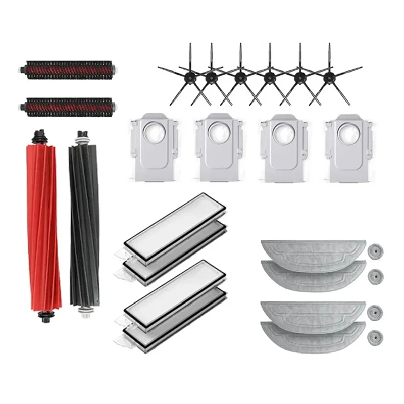 For Roborock S8 Maxv Ultra G20s Robot Vacuum Spare Parts Main Side Brushes Mop Cloths HEPA Filters Dust Bags Accessories
For Roborock S8 Maxv Ultra G20s Robot Vacuum Spare Parts Main Side Brushes Mop Cloths HEPA Filters Dust Bags Accessories