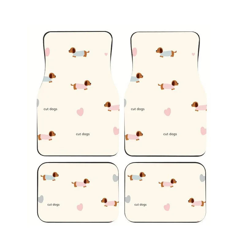 Beige Dachshund & Heart Car Floor Mats 4pcs Cute Cut Dogs Style Universal Auto Foot Mats Non-slip & Anti-dirt Sweet Girly Carpet
Beige Dachshund & Heart Car Floor Mats 4pcs Cute Cut Dogs Style Universal Auto Foot Mats Non-slip & Anti-dirt Sweet Girly Carpet