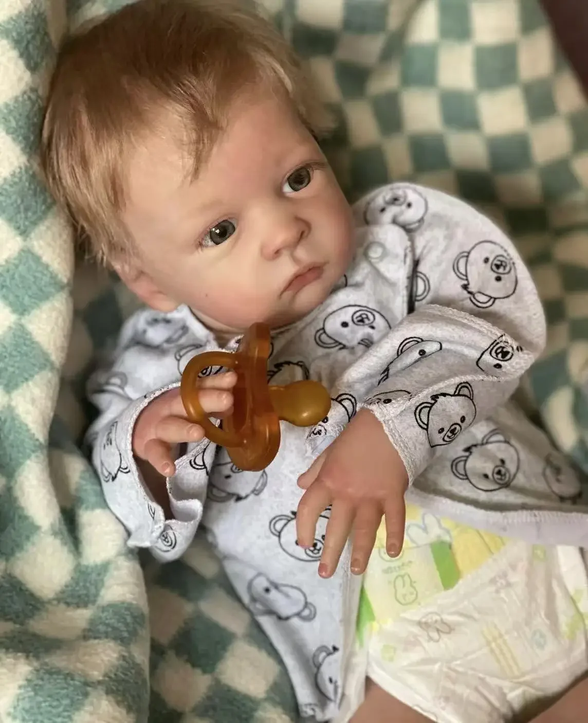 SINO-BB Customized Limited Supply 18inch Reborn Baby Oskar With Hand-Rooted Mohair Already Finished Doll with Different Dress
SINO-BB Customized Limited Supply 18inch Reborn Baby Oskar With Hand-Rooted Mohair Already Finished Doll with Different Dress