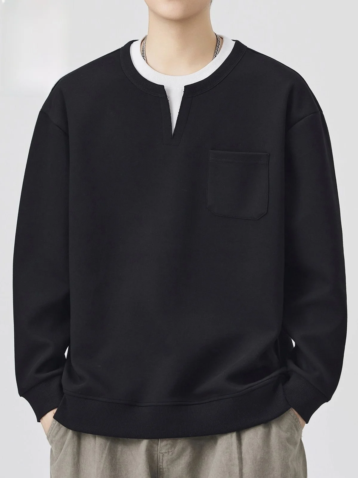 Spring round Ne Sweatirt Men's Casual Loose Base irt Youth Faion Cotton Polyester Antioxidant Wrinkles
Spring round Ne Sweatirt Men's Casual Loose Base irt Youth Faion Cotton Polyester Antioxidant Wrinkles