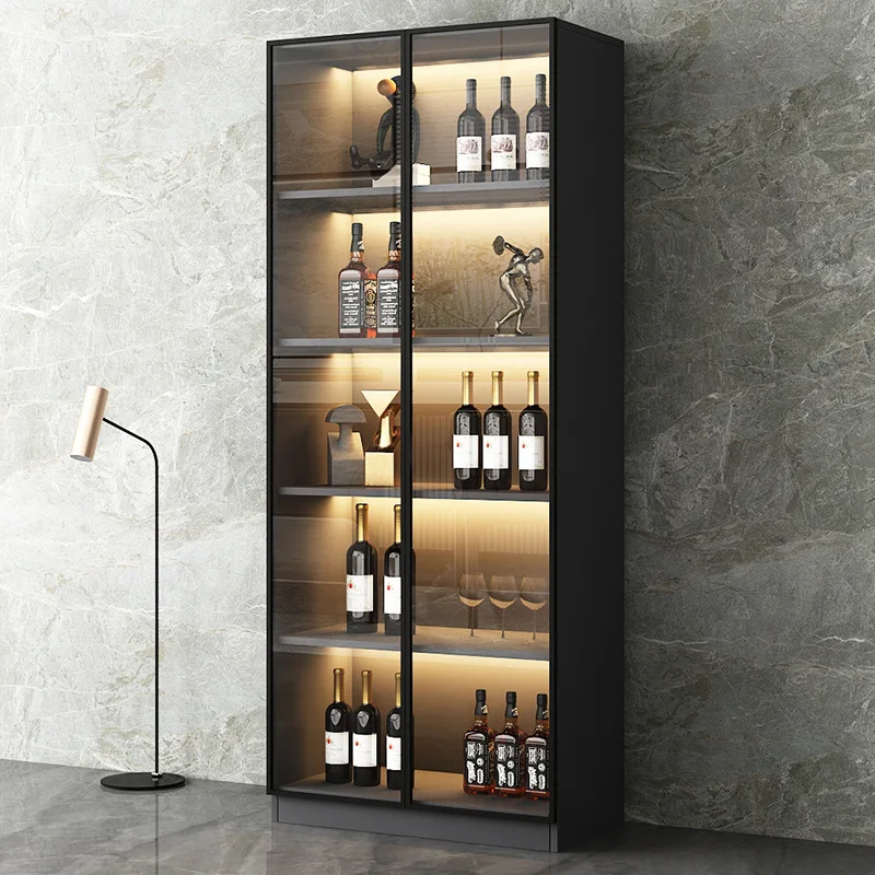 Wine cabinet glass door household living room new small wall light luxury solid wood display rack small wine cabinet
Wine cabinet glass door household living room new small wall light luxury solid wood display rack small wine cabinet