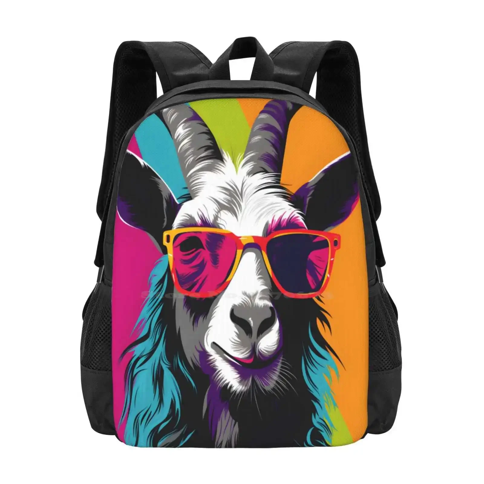 Goat Wearing Glasses Portrait. Animal Colorful. Animal Throw Pillow. Hot Sale Schoolbag Backpack Fashion Bags Goat Art Goat For
Goat Wearing Glasses Portrait. Animal Colorful. Animal Throw Pillow. Hot Sale Schoolbag Backpack Fashion Bags Goat Art Goat For