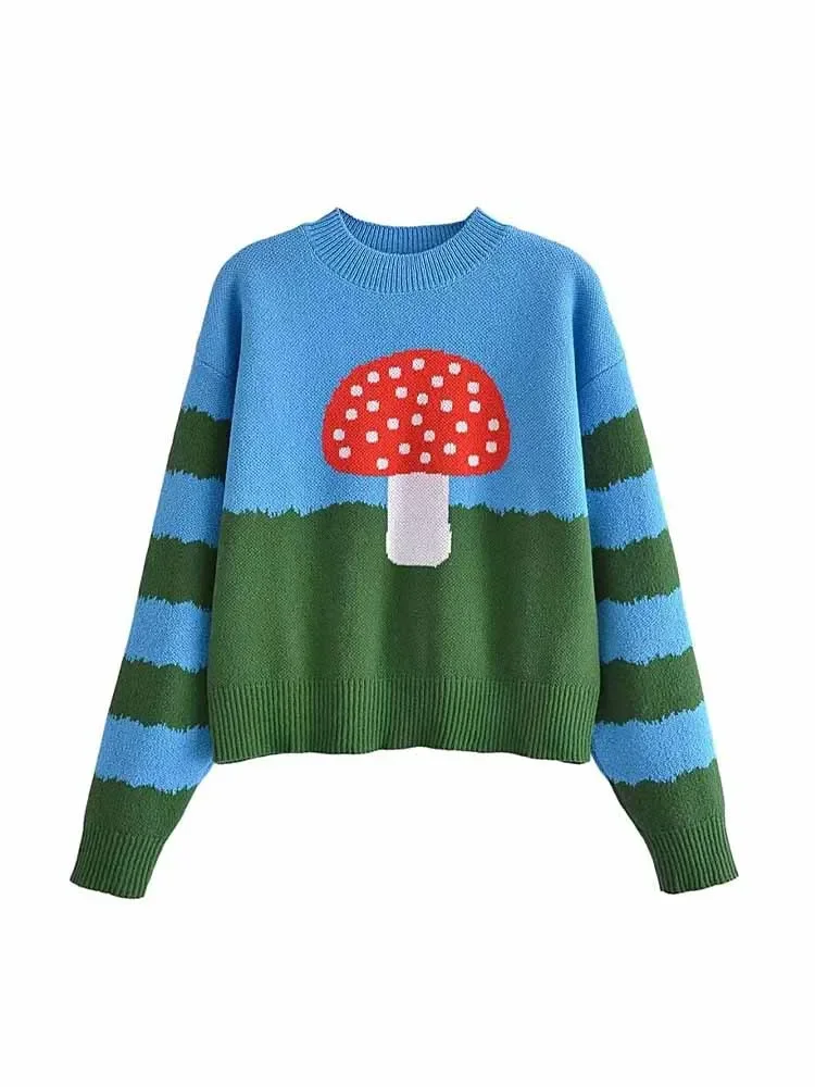 Women's 2024 New Fashion Loose Casual O Neck Dot Printed Knitted Sweater Retro Long Sleeve Women's Pullover Unique Top
Women's 2024 New Fashion Loose Casual O Neck Dot Printed Knitted Sweater Retro Long Sleeve Women's Pullover Unique Top