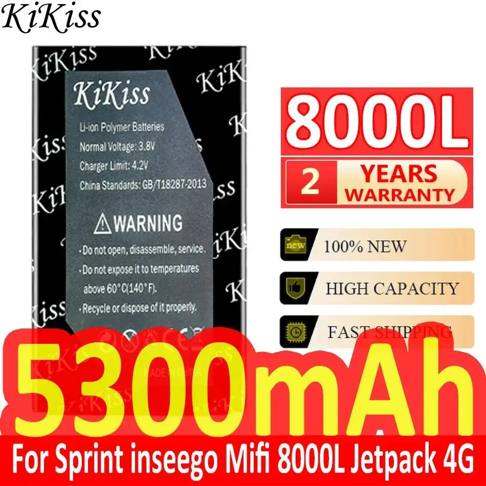 5300mAh Durable For Sprint Inseego Mifi 8000L Jetpack 4G 160002 Reliable Replacement 4G Mobile Hotspot Device Battery
5300mAh Durable For Sprint Inseego Mifi 8000L Jetpack 4G 160002 Reliable Replacement 4G Mobile Hotspot Device Battery
