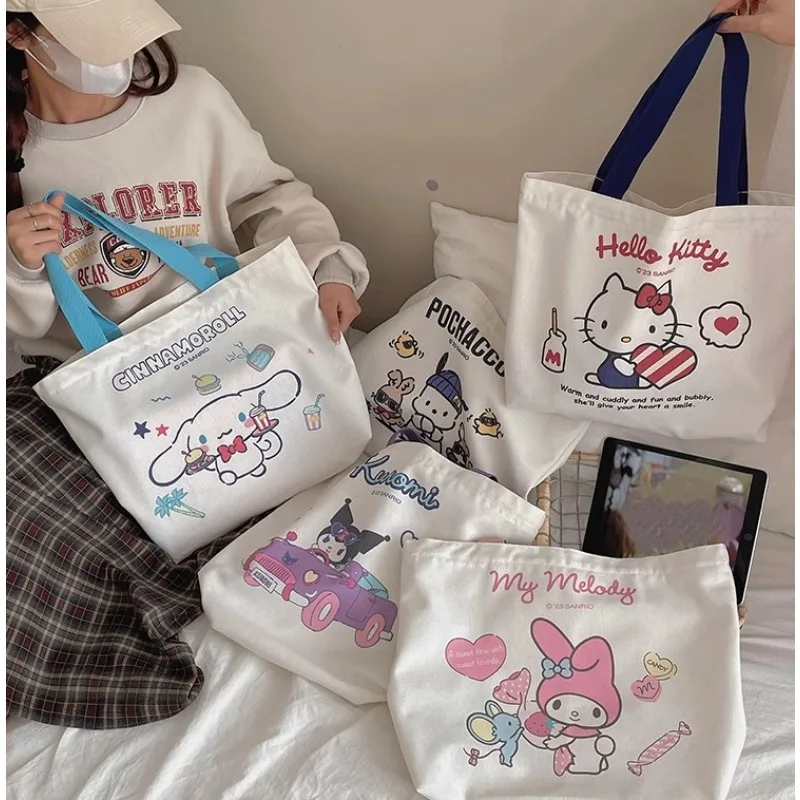 Sanrio Hello Kitty Canvas Tote Bag Cartoon Large Capacity Shopping Shoulder Bag Kawaii Hellokitty Travel Totebag Gift for Women
Sanrio Hello Kitty Canvas Tote Bag Cartoon Large Capacity Shopping Shoulder Bag Kawaii Hellokitty Travel Totebag Gift for Women
