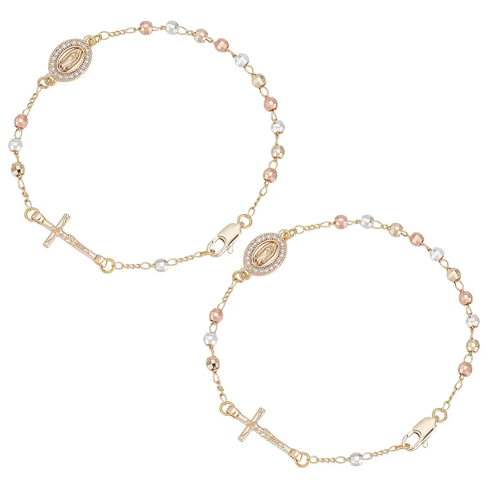 2Pcs Brass Beads Link Bracelets Oval with Jewelry for Women with Rhinestone Mixed Color 8-1/4 inch(21cm)
2Pcs Brass Beads Link Bracelets Oval with Jewelry for Women with Rhinestone Mixed Color 8-1/4 inch(21cm)