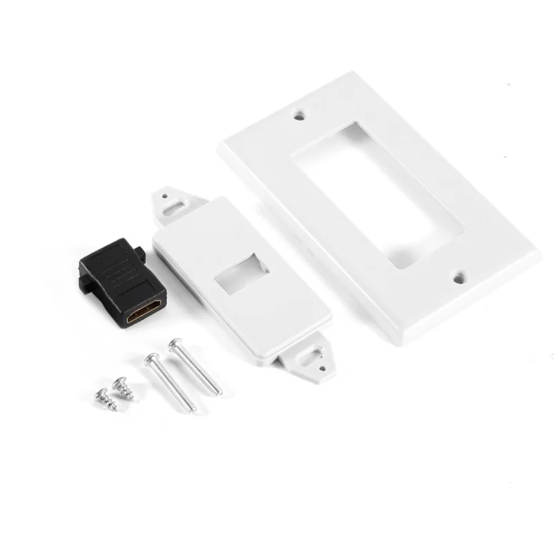 1 Port Gold Plated HDMI With Ethernet Wall Plate Face Cover For Home Theater DVD White
1 Port Gold Plated HDMI With Ethernet Wall Plate Face Cover For Home Theater DVD White