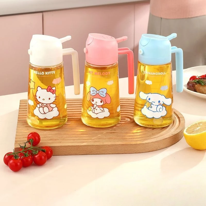 Kawaii Sanrio Hello Kitty Glass Oil Pot Spray Pouring Integrated Leak Proof Household Kitchen Seasoning Bottle Set Container
Kawaii Sanrio Hello Kitty Glass Oil Pot Spray Pouring Integrated Leak Proof Household Kitchen Seasoning Bottle Set Container