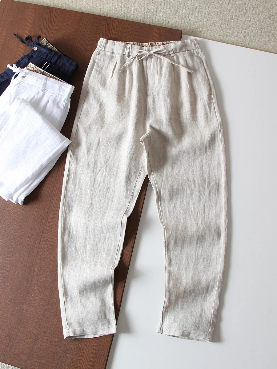 High-End Linen Fabric Men's Casual Pants Breathable Skin-Friendly Straight Leg Versatile Summer Leisure Trousers Lightweight ...
High-End Linen Fabric Men's Casual Pants Breathable Skin-Friendly Straight Leg Versatile Summer Leisure Trousers Lightweight ...