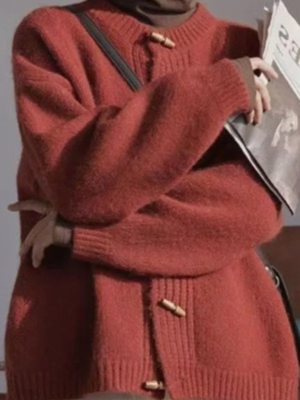 Autumn Winter New Style Women's Retro Button Soft Cozy Knitted Cardigan All-Match Knee-Protective Health Ring Outerwear
Autumn Winter New Style Women's Retro Button Soft Cozy Knitted Cardigan All-Match Knee-Protective Health Ring Outerwear