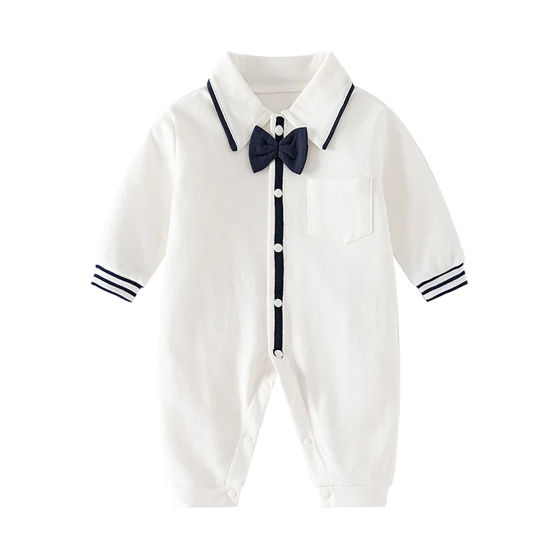 Baby Jumpsuit Pure Cotton Simple Spring Autumn Long Sleeved Infant Boy Crawling Clothes Newborn Boy Romper Fashionable Outerwear
Baby Jumpsuit Pure Cotton Simple Spring Autumn Long Sleeved Infant Boy Crawling Clothes Newborn Boy Romper Fashionable Outerwear