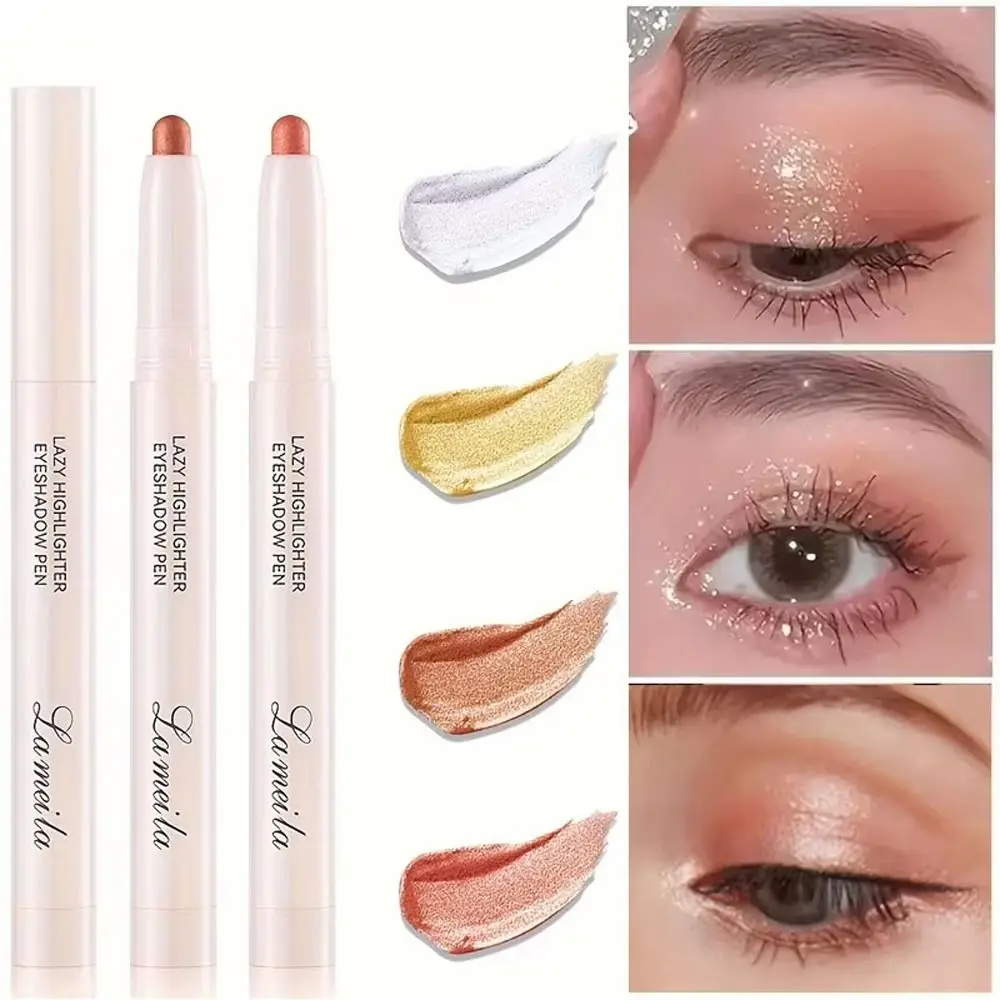 Lying Silkworm Glitter Eyeshadow Stick White Pearl High-gloss Eye Shadow Pen Matte Brightening Highlighter Pen Makeup Cosmetics
Lying Silkworm Glitter Eyeshadow Stick White Pearl High-gloss Eye Shadow Pen Matte Brightening Highlighter Pen Makeup Cosmetics