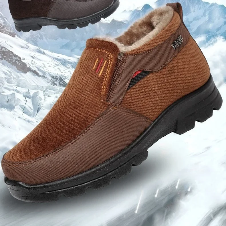 Men Boots Waterproof Snow Boots Warm Fur Casual Men Shoes Antislip Ankel Boots Plush Cotton Shoes
Men Boots Waterproof Snow Boots Warm Fur Casual Men Shoes Antislip Ankel Boots Plush Cotton Shoes