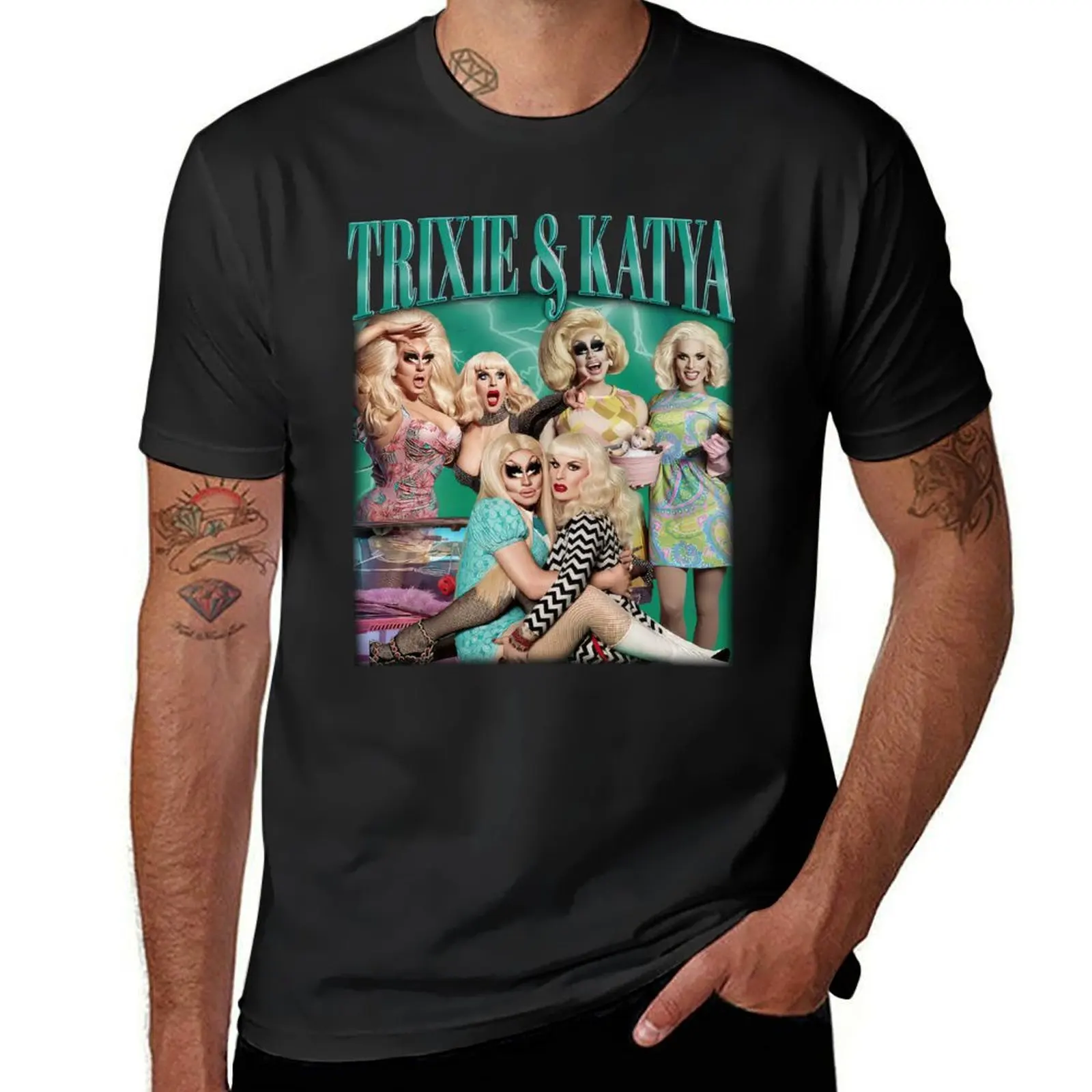 Trixie and Katya 90s T-Shirt summer top tees animal prinfor boys Aesthetic clothing mens graphic t-shirts funny
Trixie and Katya 90s T-Shirt summer top tees animal prinfor boys Aesthetic clothing mens graphic t-shirts funny