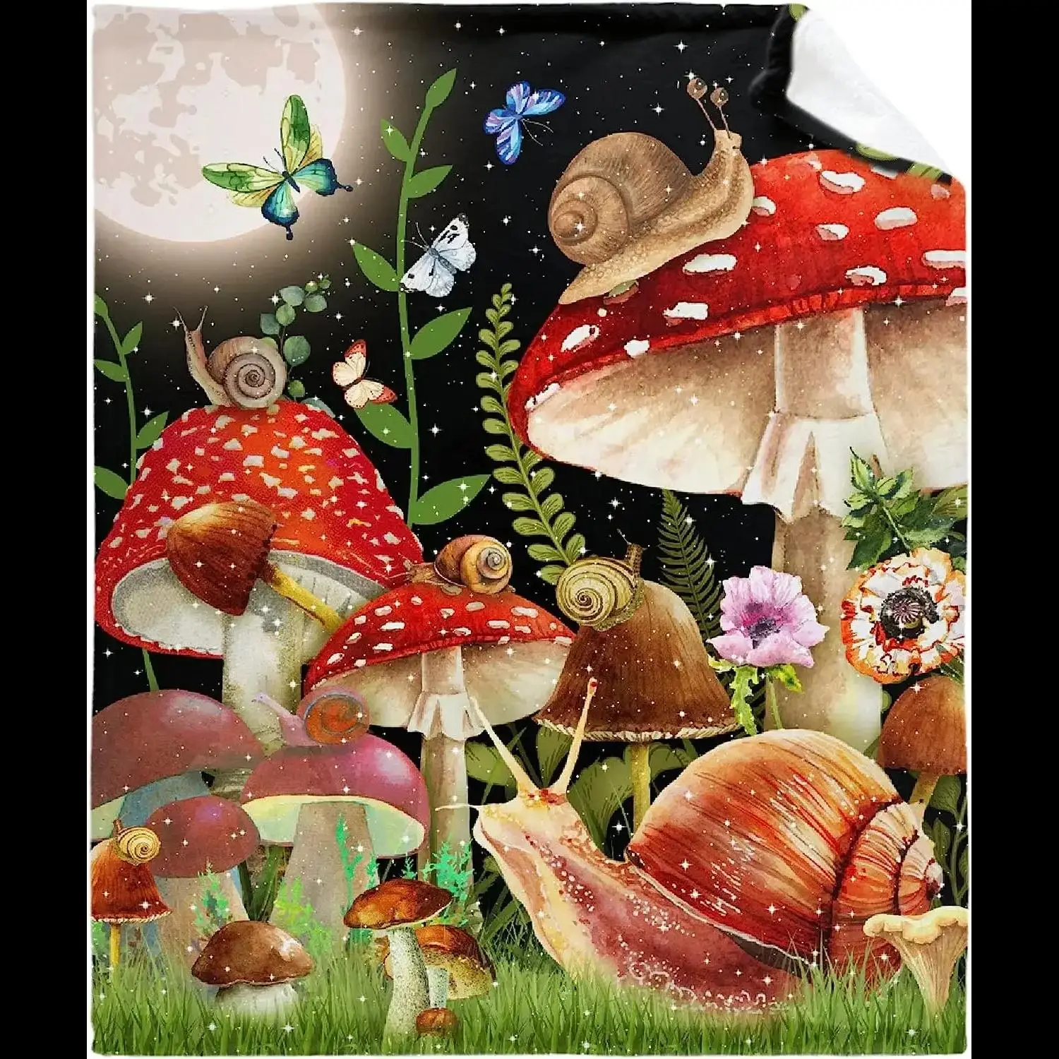 Snail Mushroom Throw Blanket Butterfly Art Print Soft Warm Lightweight Flannel Gift for Her
Snail Mushroom Throw Blanket Butterfly Art Print Soft Warm Lightweight Flannel Gift for Her
