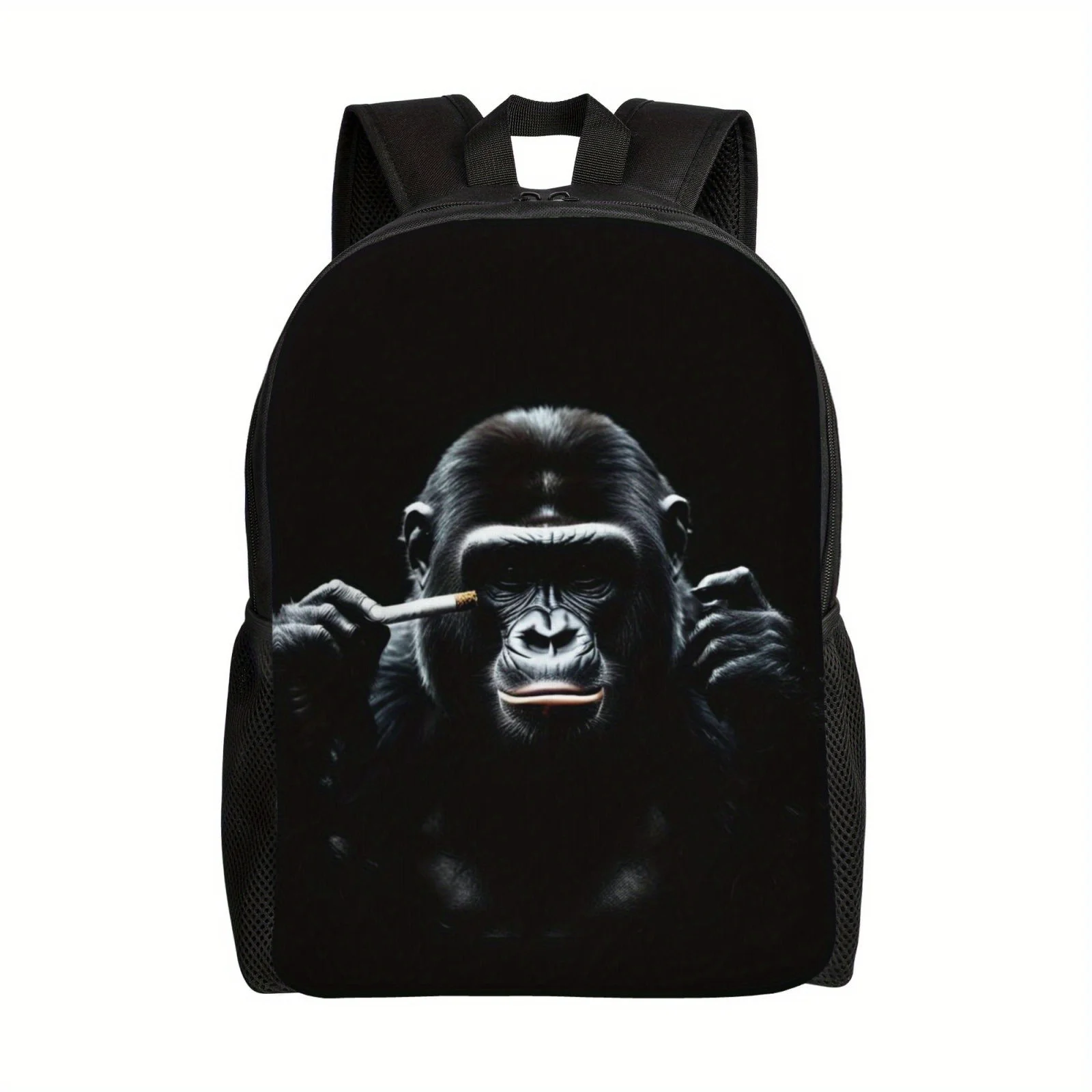 Male and female teenagers chimpanzee print backpack, notebook tablet travel shoulder bag, casual backpack
Male and female teenagers chimpanzee print backpack, notebook tablet travel shoulder bag, casual backpack