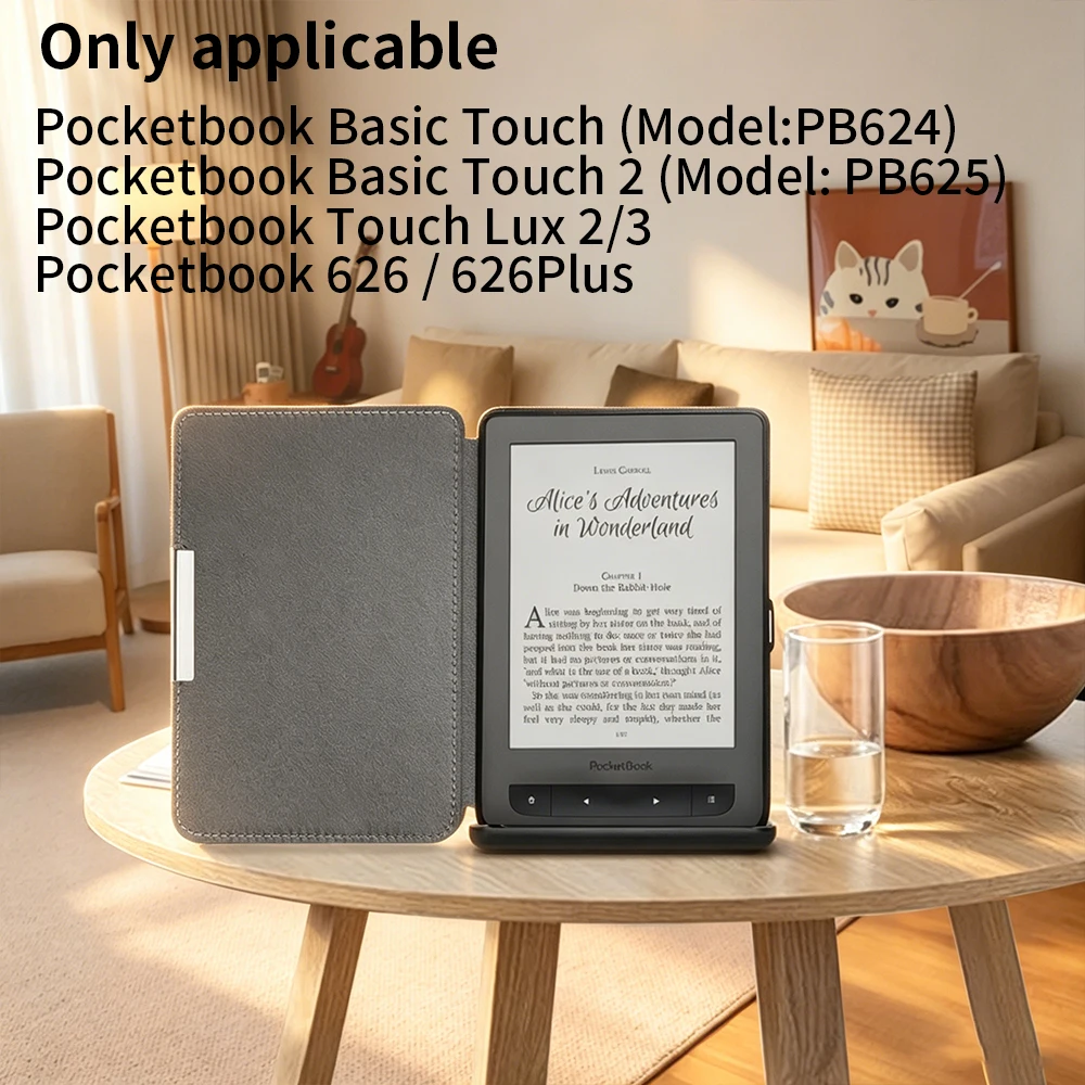 Pocketbook PB624/PB625/PB626/PB626Plus Case PU Leather Magnetic Cover Auto Sleep Ebook Reader Protective Shell
Pocketbook PB624/PB625/PB626/PB626Plus Case PU Leather Magnetic Cover Auto Sleep Ebook Reader Protective Shell