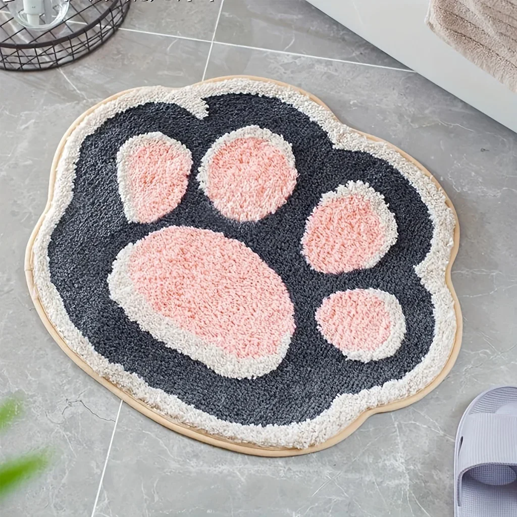 1 Cute Cat Paw Shaped Bath Mat, Bedroom Bedside Blanket, Soft, Non Slip, Absorbent Ultra-fine Fiber Bathroom Carpet Carpet tape
1 Cute Cat Paw Shaped Bath Mat, Bedroom Bedside Blanket, Soft, Non Slip, Absorbent Ultra-fine Fiber Bathroom Carpet Carpet tape
