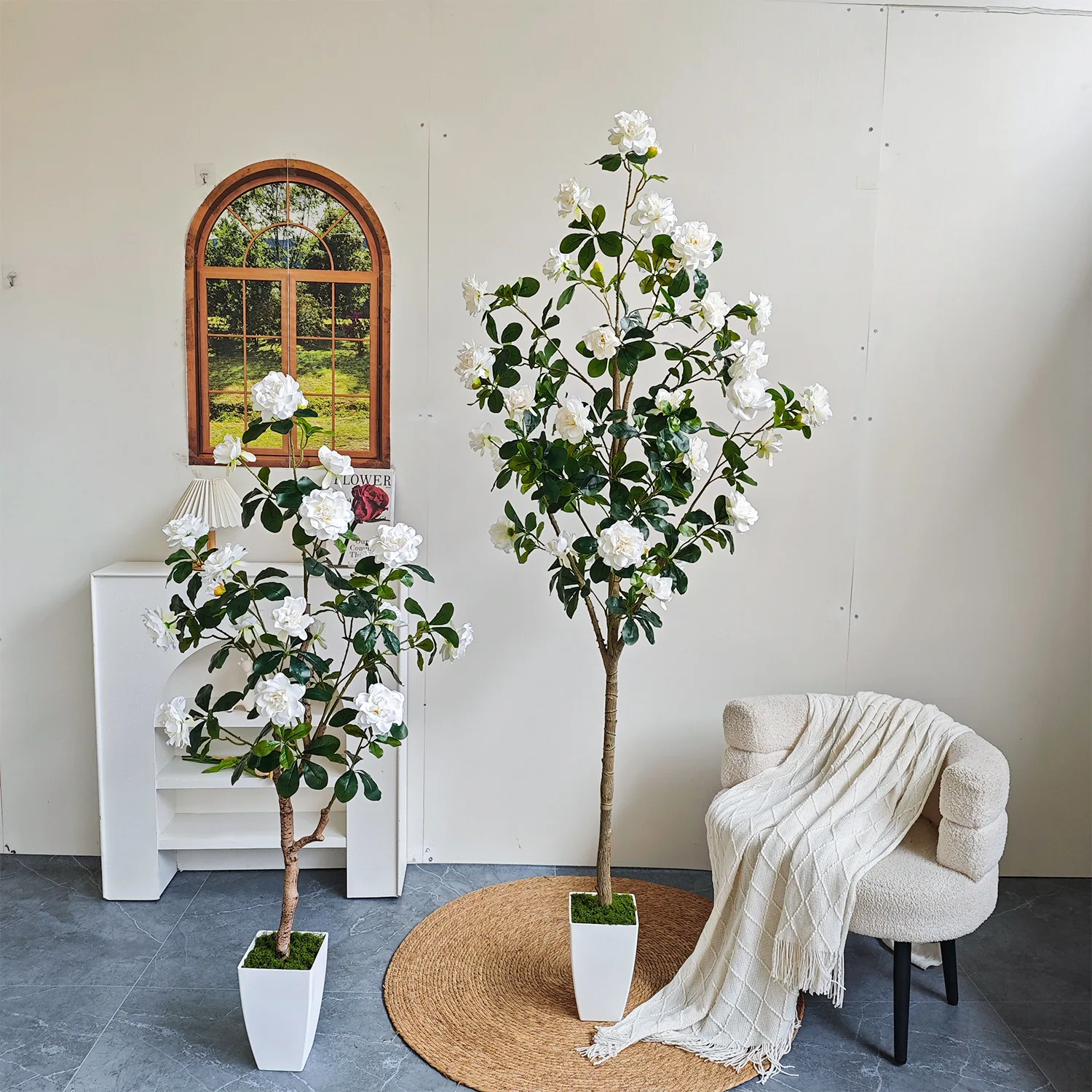 130-180cm Artificial Peony Tree with Pot Fake White Flower Tree for Indoor Home Living Room Floor Decor No Maintenance
130-180cm Artificial Peony Tree with Pot Fake White Flower Tree for Indoor Home Living Room Floor Decor No Maintenance