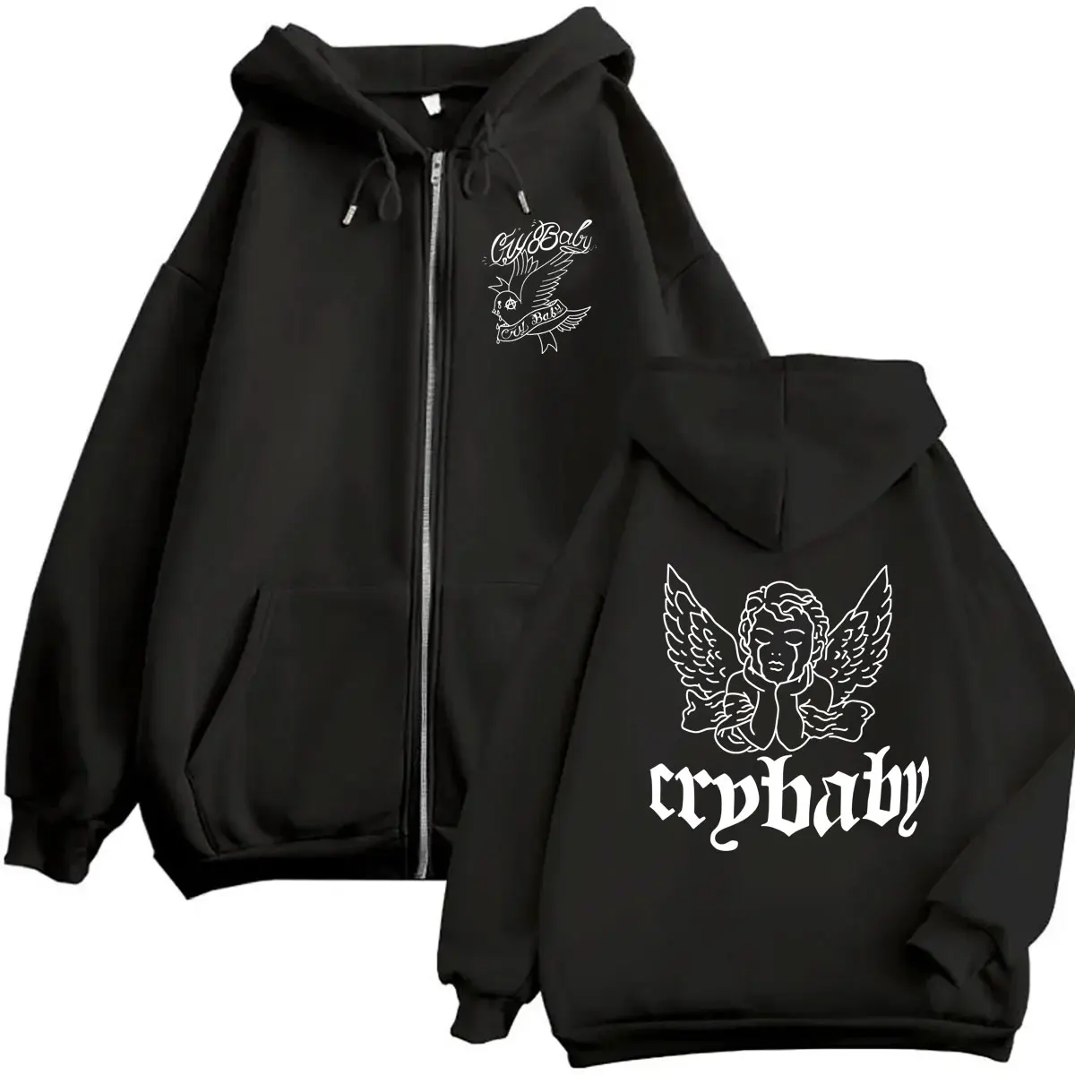 Rapper Lil Peep Angel Crybaby Zipper Hoodie Men Women Fashion Hip Hop Oversized Zip Up Hoodies Men's Harajuku Rock Streetwear
Rapper Lil Peep Angel Crybaby Zipper Hoodie Men Women Fashion Hip Hop Oversized Zip Up Hoodies Men's Harajuku Rock Streetwear