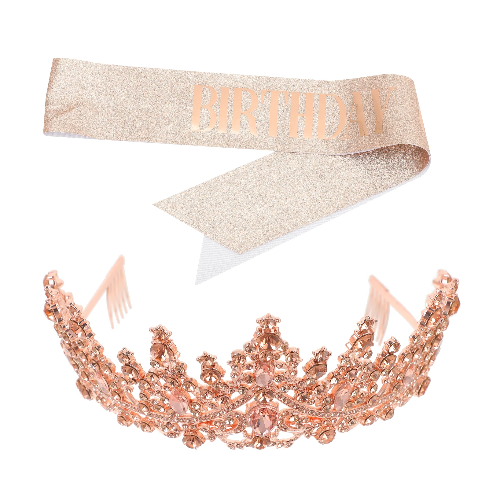 Crystal Crown Birthday Crown Sash nament Set Birthday Accessories Women Party Decorations Tiara Crowns Supplies
Crystal Crown Birthday Crown Sash nament Set Birthday Accessories Women Party Decorations Tiara Crowns Supplies