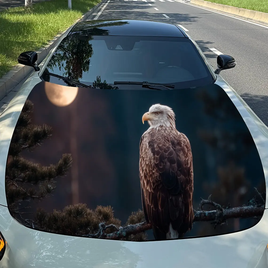 Majestic Eagle in Dark Background Car Hood Stickers - Self-Adhesive, Waterproof and Durable Vinyl Wrap, Decorate And Protect You
Majestic Eagle in Dark Background Car Hood Stickers - Self-Adhesive, Waterproof and Durable Vinyl Wrap, Decorate And Protect You
