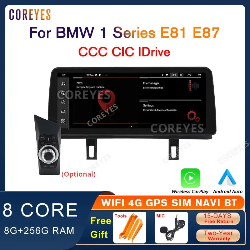 COREYES 12,3 "1920*720P навигационный автомобильный радиоприемник CarPlay для BMW 1 серии E81 E82 E87 E88 2004-2011 GPS мультимедийный плеер стерео
COREYES 12,3 "1920*720P навигационный автомобильный радиоприемник CarPlay для BMW 1 серии E81 E82 E87 E88 2004-2011 GPS мультимедийный плеер стерео