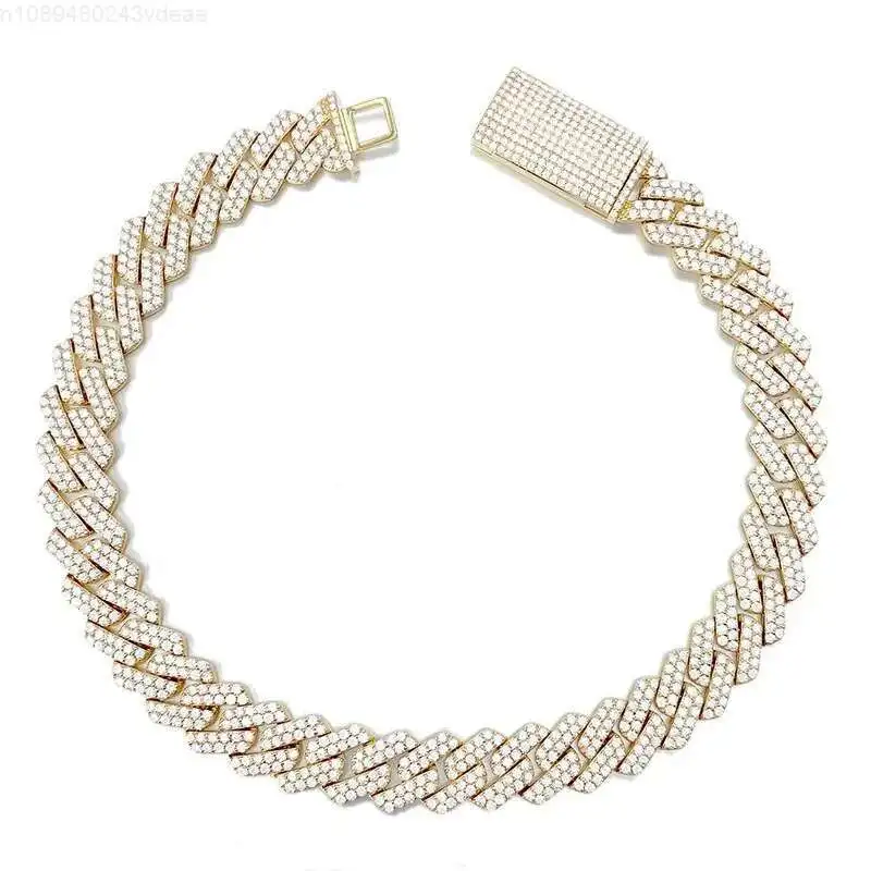 2 ряда VVS Lab Diamond Муассанит 15 мм из настоящего 10-каратного цельного золота Iced Out Cuban Link Chain
2 ряда VVS Lab Diamond Муассанит 15 мм из настоящего 10-каратного цельного золота Iced Out Cuban Link Chain