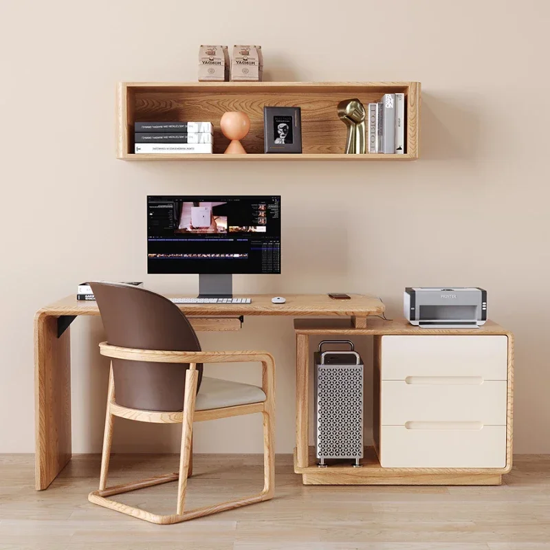 Bookshelf Computer Desk Desktop Integrated Retractable Drawer Bookcase Solid Wood
Bookshelf Computer Desk Desktop Integrated Retractable Drawer Bookcase Solid Wood