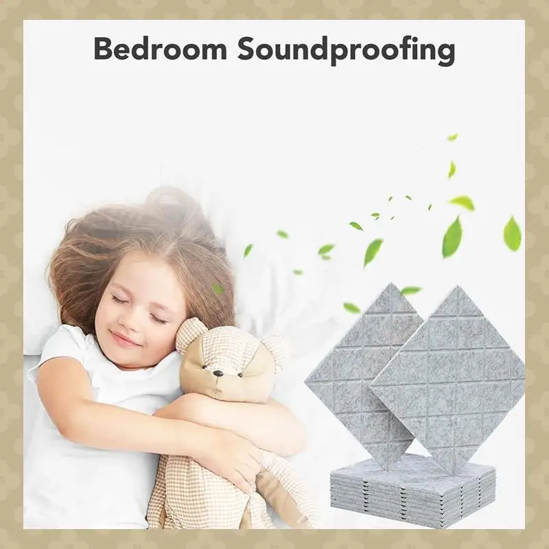 ABST 12Pack Acoustic Panels With Self-Adhesive, 12X12x0.4In Sound Proof Foam Panels, Sound Absorbing Tile For Walls
ABST 12Pack Acoustic Panels With Self-Adhesive, 12X12x0.4In Sound Proof Foam Panels, Sound Absorbing Tile For Walls