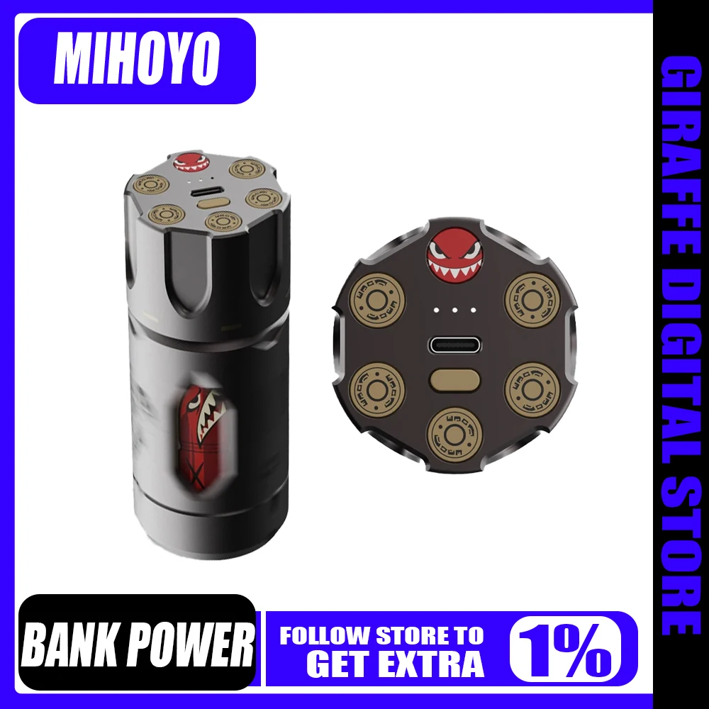 New MiHoYo Revolver Power Bank Gaming Peripheral Products 6800mah 22.5W Fast Charging Need To Extend The Delivery Time Gift
New MiHoYo Revolver Power Bank Gaming Peripheral Products 6800mah 22.5W Fast Charging Need To Extend The Delivery Time Gift